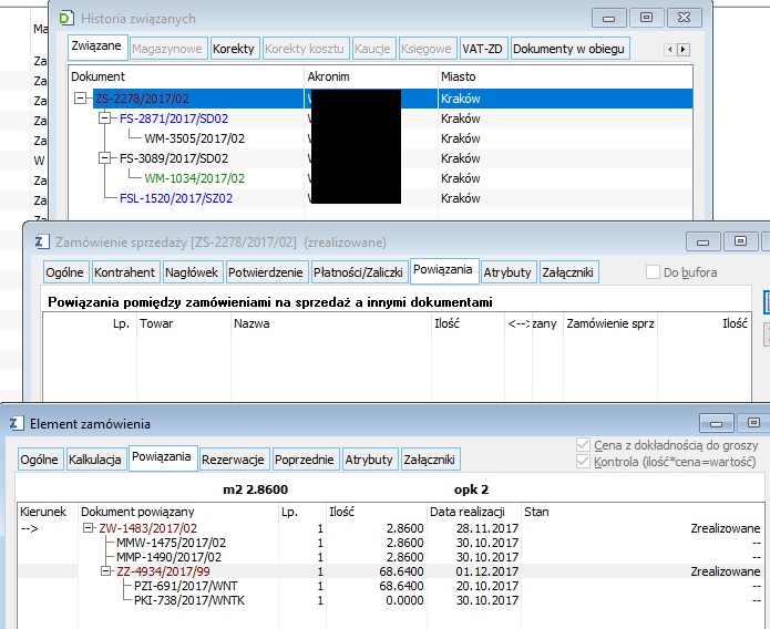 Lista Zwiazanych Dokumentow Comarch Spolecznosc Erp